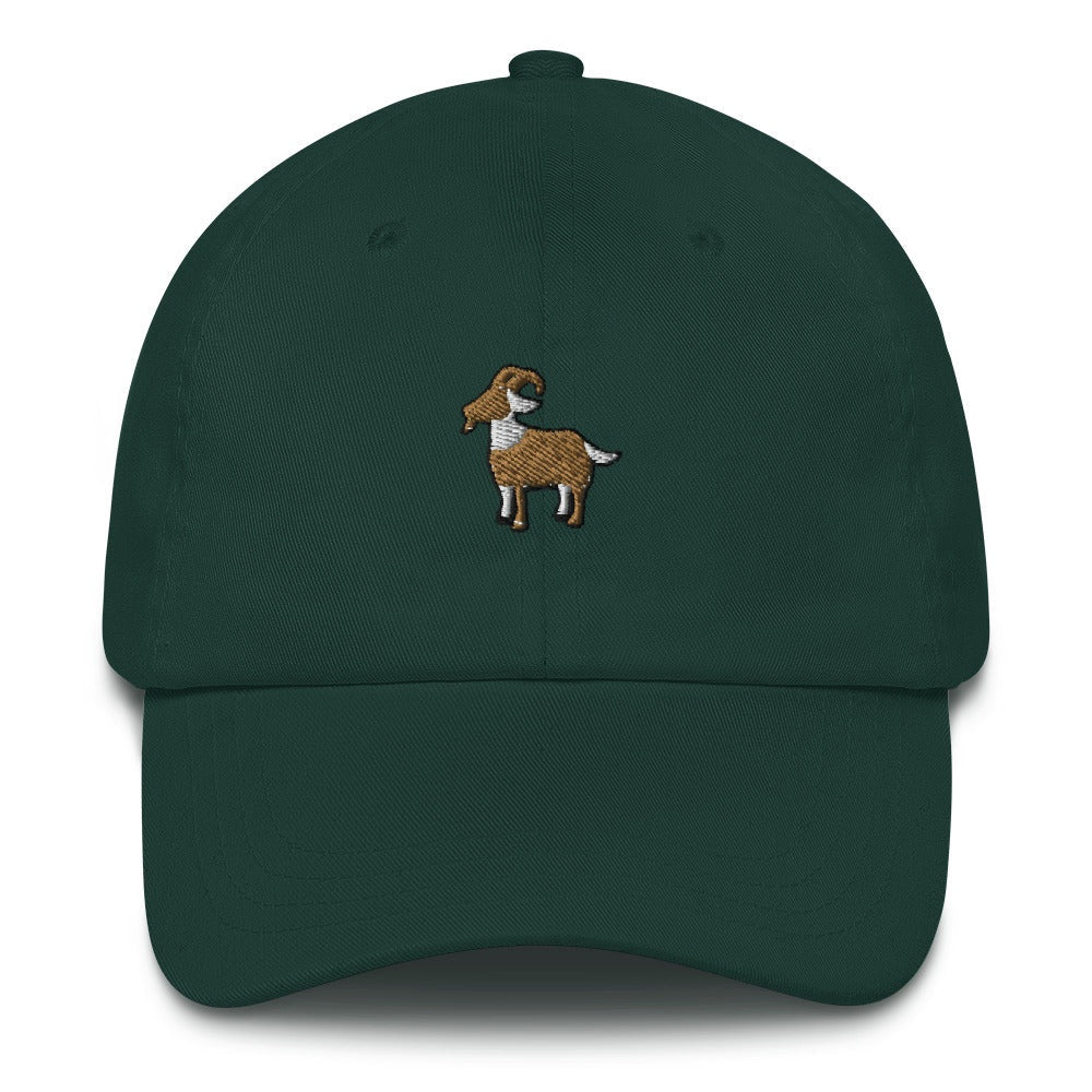 Best Embroidered Hat, The Goat Embroidered Cap, Custom Embroidered Had, Embroidered Christmas Gifts