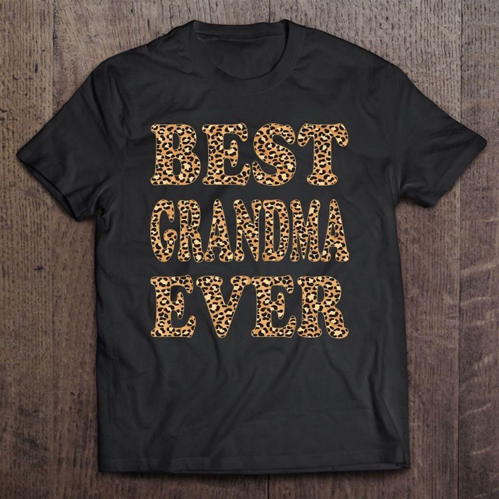 Best Grandma Ever Leopard Plaid Mothers Day Grandma Birthday T Shirt, Mother's Day Shirt, Gift For Mom, Shirt For Mom