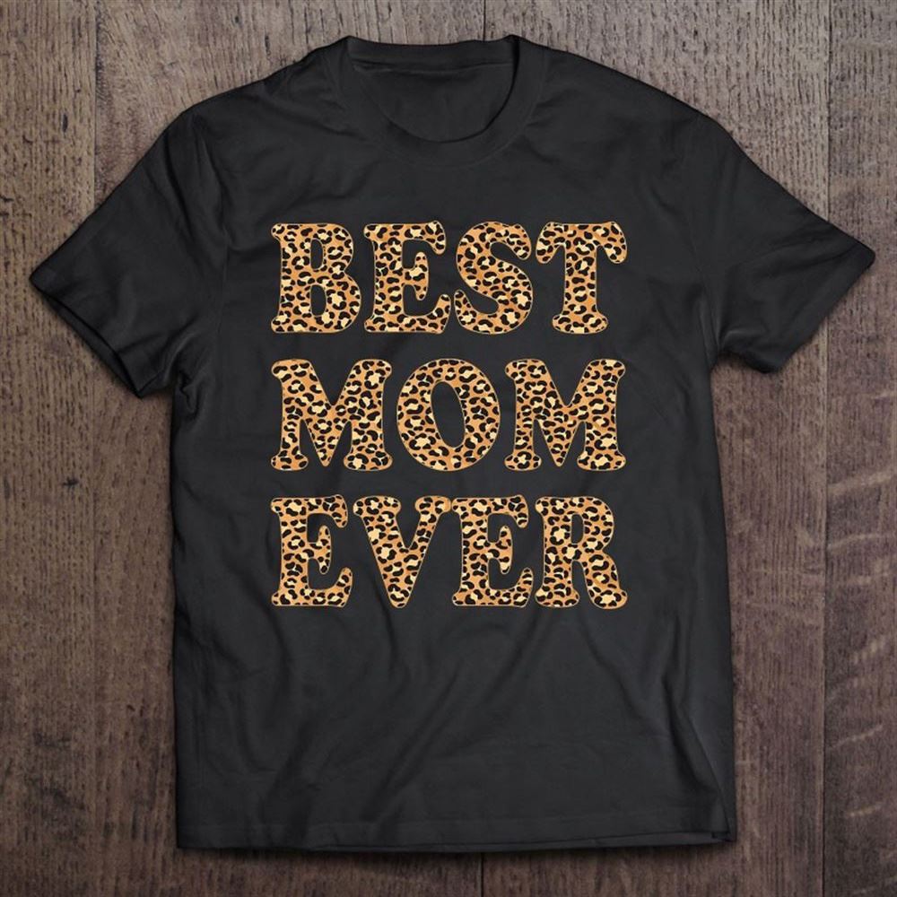 Best Mom Ever Leopard Plaid Mother's Day Mama T Shirt, Mother's Day Shirt, Gift For Mom, Shirt For Mom
