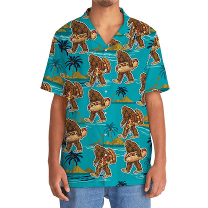 Bigfoot American Fast Food Hawaiian Shirt, Funny Hawaiian Shirt, Cool Hawaiian Shirts, Best Hawaiian Shirts