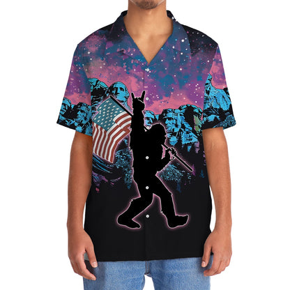 Bigfoot American Proud Hawaiian Shirt, Funny Hawaiian Shirt, Cool Hawaiian Shirts, Best Hawaiian Shirts