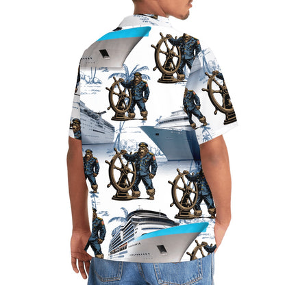 Bigfoot Captain Cruise Hawaiian Shirt, Funny Hawaiian Shirt, Cool Hawaiian Shirts, Best Hawaiian Shirts