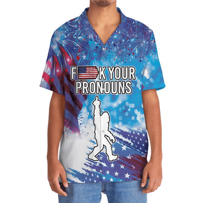 Bigfoot F  K Your Pronouns Hawaiian Shirt, Funny Hawaiian Shirt, Cool Hawaiian Shirts, Best Hawaiian Shirts