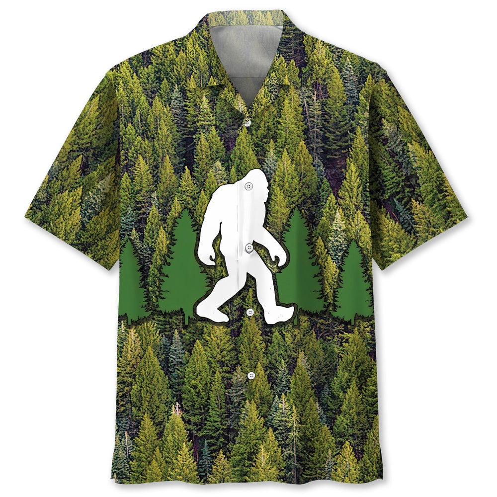 Bigfoot Grandpa Like A Regular Grandpa But Way More Squatchy Hawaiian Shirt, Funny Hawaiian Shirt, Cool Hawaiian Shirts, Best Hawaiian Shirts