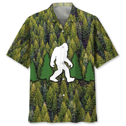 Bigfoot Grandpa Like A Regular Grandpa But Way More Squatchy Hawaiian Shirt, Funny Hawaiian Shirt, Cool Hawaiian Shirts, Best Hawaiian Shirts