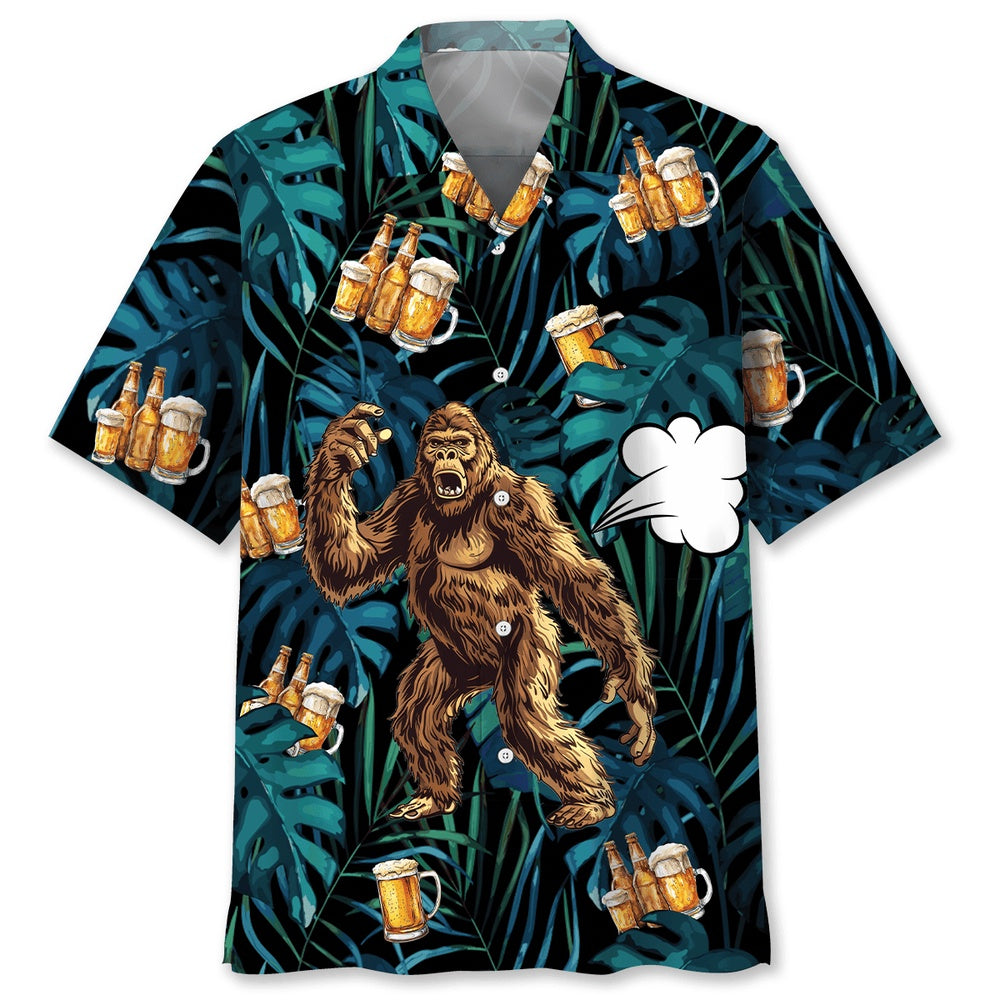 Bigfoot I Fart Because It'S The Only Gas I Can Afford Hawaiian Shirt, Funny Hawaiian Shirt, Cool Hawaiian Shirts, Best Hawaiian Shirts