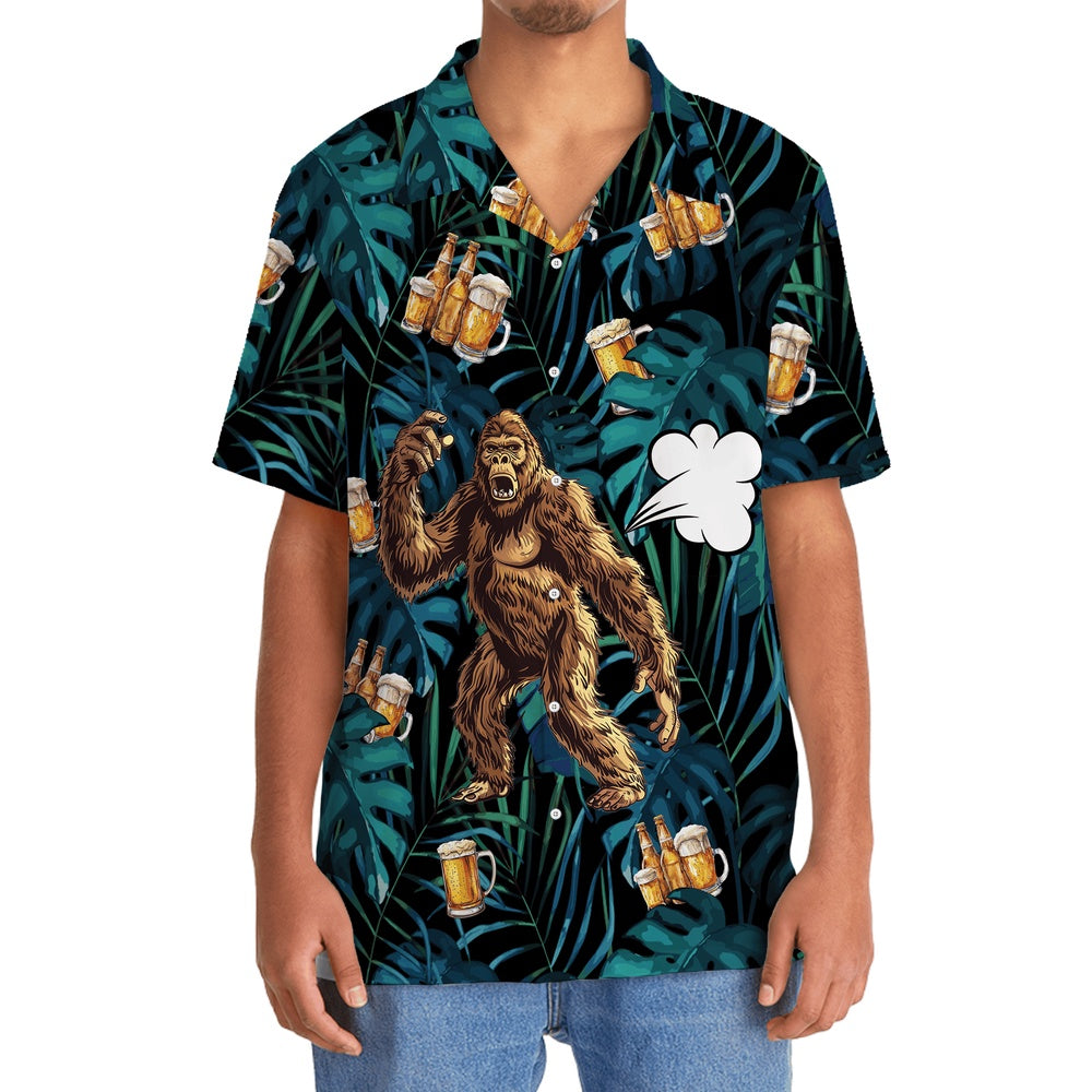 Bigfoot I Fart Because It'S The Only Gas I Can Afford Hawaiian Shirt, Funny Hawaiian Shirt, Cool Hawaiian Shirts, Best Hawaiian Shirts