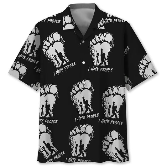 Bigfoot I Hate People Hawaiian Shirt, Funny Hawaiian Shirt, Cool Hawaiian Shirts, Best Hawaiian Shirts