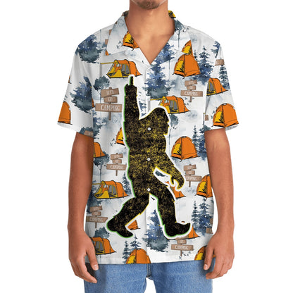 Bigfoot Let'S Go Camping Hawaiian Shirt, Funny Hawaiian Shirt, Cool Hawaiian Shirts, Best Hawaiian Shirts