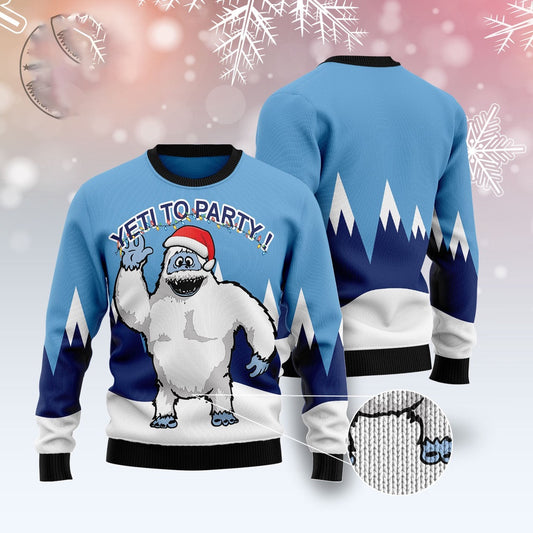 Bigfoot Party Ugly Christmas Sweater, Funny Xmas Sweater, Sweater Xmas