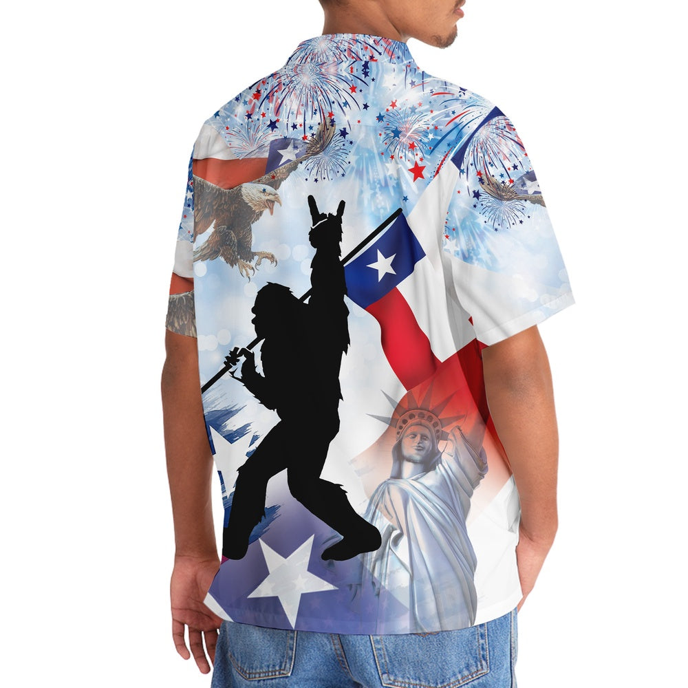 Bigfoot Texas Usa Hawaiian Shirt, Funny Hawaiian Shirt, Cool Hawaiian Shirts, Best Hawaiian Shirts