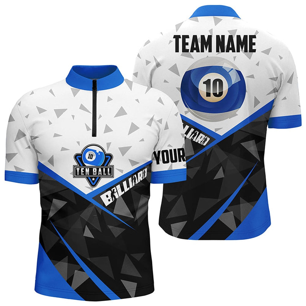 Billiard Polo Shirts, 10 Ball Pool Billiard Jerseys Polo Shirts, Personalized Name 10 Ball Billiards Team Shirts, Billiards Team Shirts