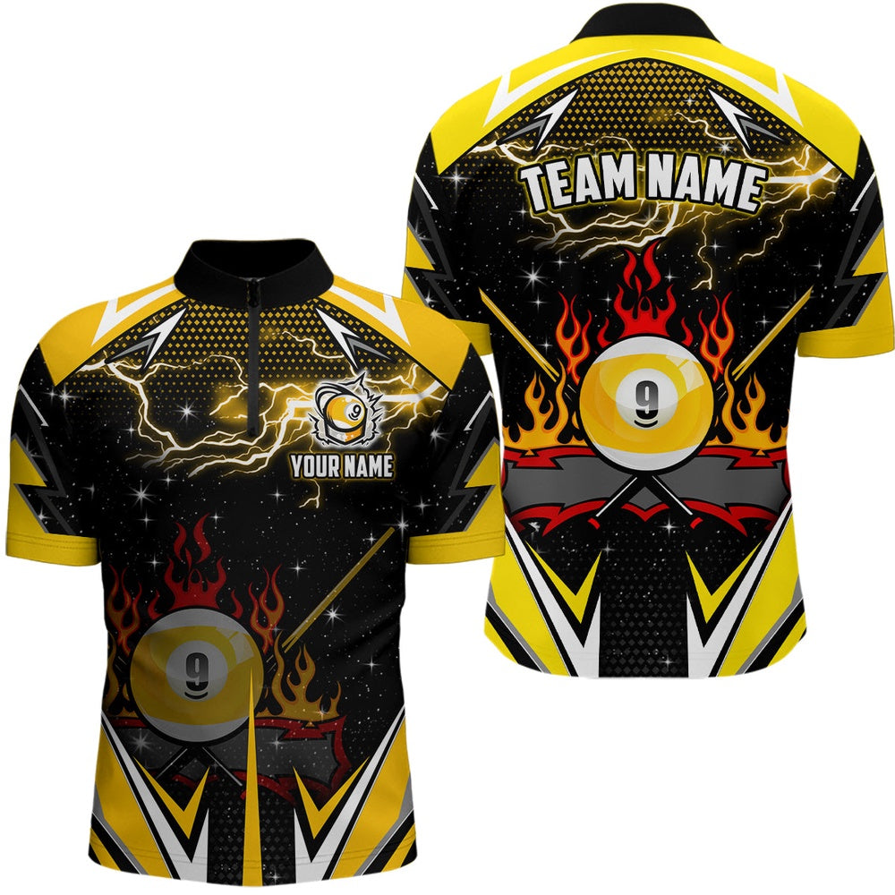Billiard Polo Shirts, 9 Ball Pool Billiard Jerseys Custom Billiard Polo Shirts Team League Billiard Shirts, Billiards Team Shirts