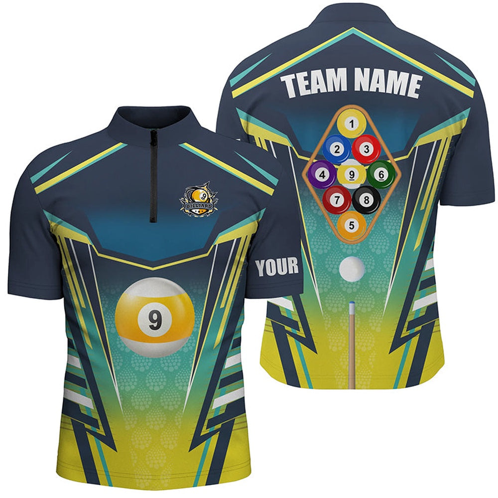 Billiard Polo Shirts, 9 Ball Pool Billiard Jerseys Custom Polo Shirts Best Uniform Billiard Team Shirts, Billiards Team Shirts