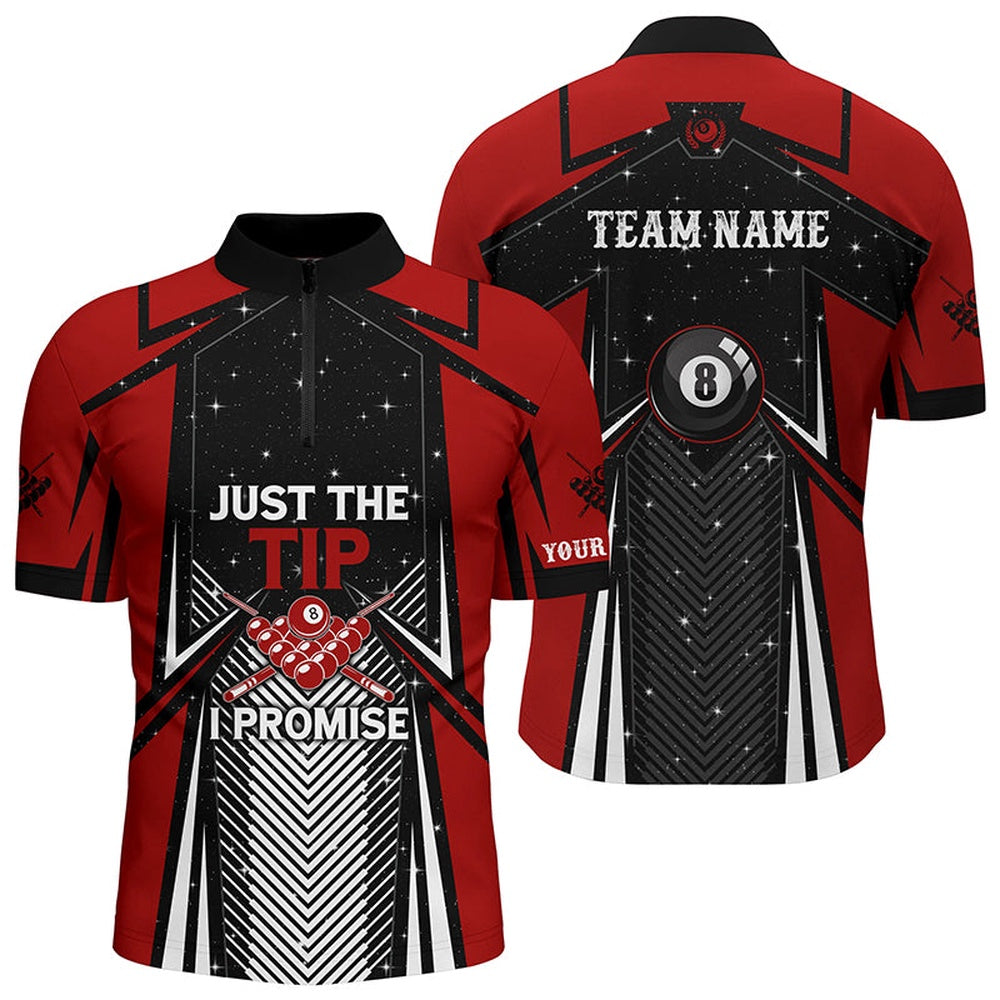 Billiard Polo Shirts, Billiard Just The Tip I Promise Polo Shirts Customized Pool League Shirts, Billiard Jerseys, Billiards Team Shirts