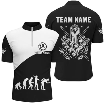 Billiard Polo Shirts, Growth Of Billiard Funny Pool Shirts Custom Team Name 8 Ball Pool Polo Shirts For Player, Billiards Team Shirts