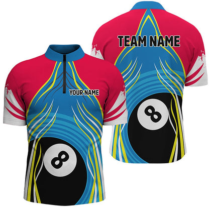 Billiard Polo Shirts, Personalized 8 Ball Pool Polo Shirts Custom Billiard Shirts S Billiard Team Jerseys, Billiards Team Shirts