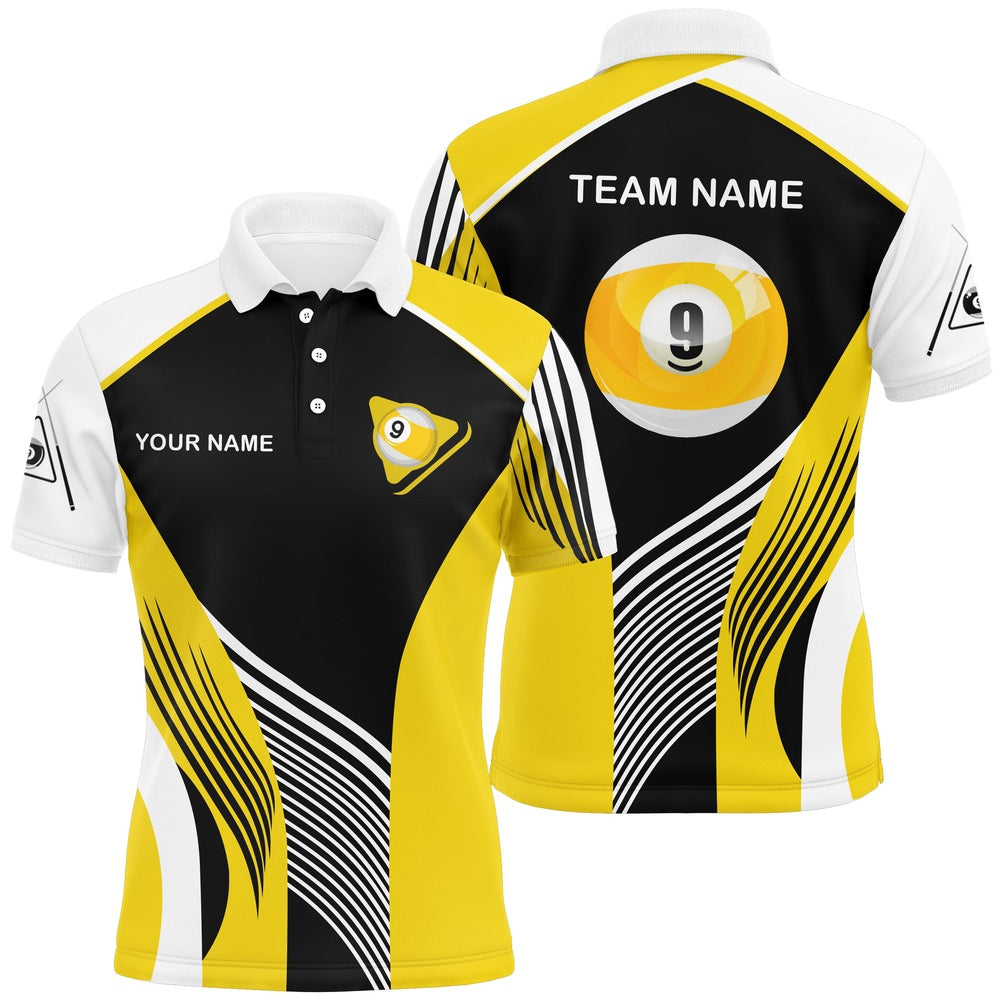 Billiard Polo Shirts, Personalized 9 Ball Pool Billiards Polo Shirts Custom 9 Ball Pool Shirts, Billiards Jerseys, Billiards Team Shirts