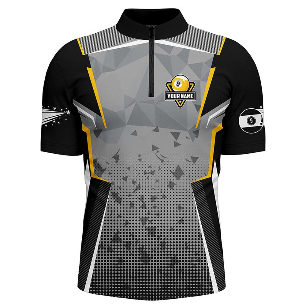 Billiard Polo Shirts, Personalized Billiard 9 Ball Pool Polo Shirts, Custom 9 Ball Pool Team Shirts, Billiards Team Shirts