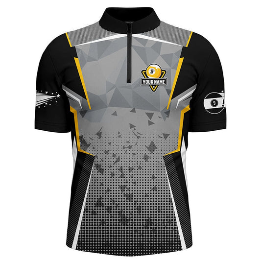 Billiard Polo Shirts, Personalized Billiard 9 Ball Pool Polo Shirts, Custom 9 Ball Pool Team Shirts, Billiards Team Shirts
