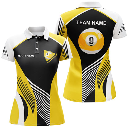 Billiard Polo Shirts, Personalized Customized 9 Ball Pool Billiards Polo Shirts Custom 9 Ball Pool Shirts, Billiards Team Shirts