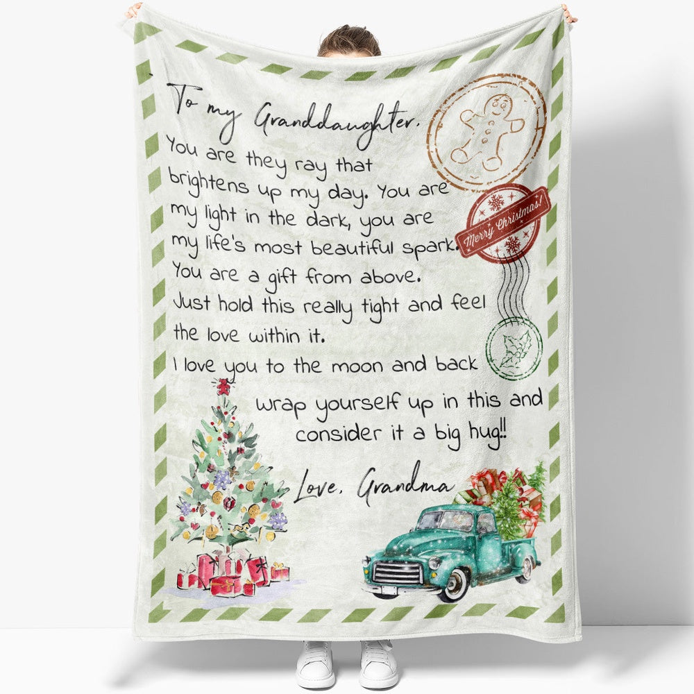 Blanket Christmas Gift For Granddaughter, Birthday Gifts For Granddaughter, You Are The Ray Blanket, Christmas Blanket