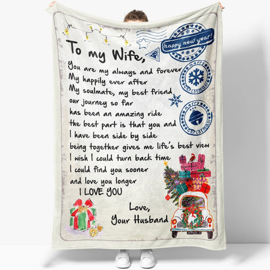 Blanket Christmas Gift For Her, Christmas Gifts For Her, My Always And Forever Blanket, Christmas Blanket