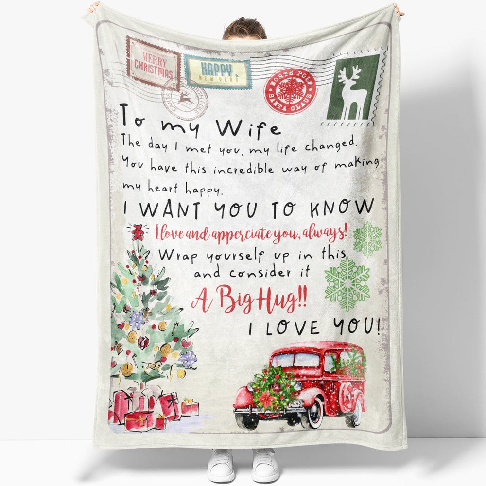Blanket Christmas Gift For Her, Christmas Gifts For Her, The Day I Met You Blanket, Christmas Blanket