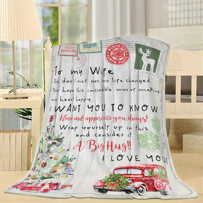 Blanket Christmas Gift For Her, Christmas Gifts For Her, The Day I Met You Blanket, Christmas Blanket