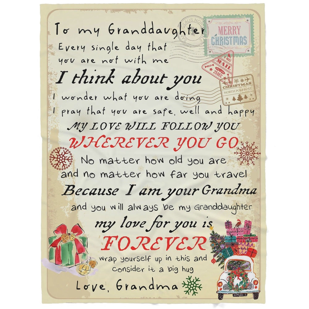 Blanket Christmas Gift Ideas For Granddaughter Every Single Day That You Are Not With Me Blanket, Christmas Blanket