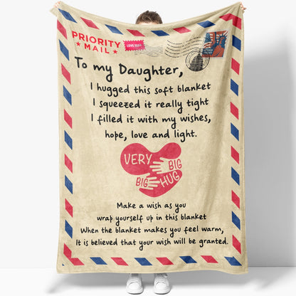 Blanket Gift For Daughter, 21St Birthday Gift Ideas For Daughter, Make A Wish Blanket, Christmas Blanket