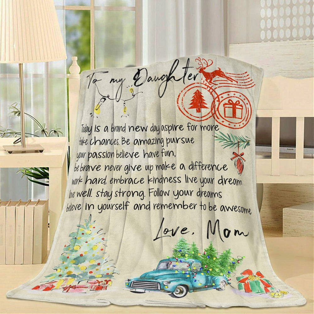 Blanket Gift For Daughter, Gifts For 13 Year Old Daughter, A Brand New Day Blanket, Christmas Blanket