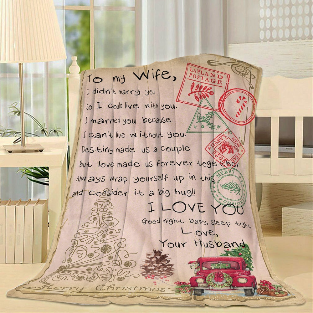 Blanket Gift For Her, Birthday Gifts For Her, Unique Gifts For Wife, I Didnt Marry You Blanket, Christmas Blanket