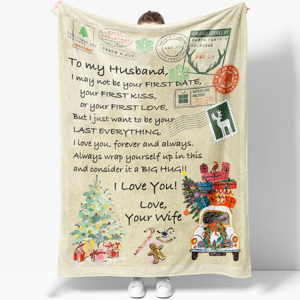 Blanket Gift For Him, Christmas Gifts For Men, Cool Gifts For Guys, Be Your First Date Blanket, Christmas Blanket
