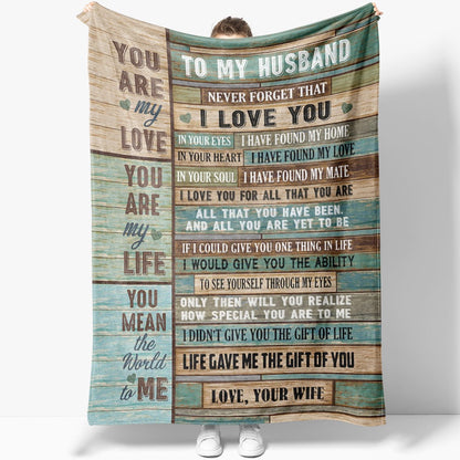 Blanket Gift For Him, Gifts For Men, You Are My Love Blanket, Christmas Blanket