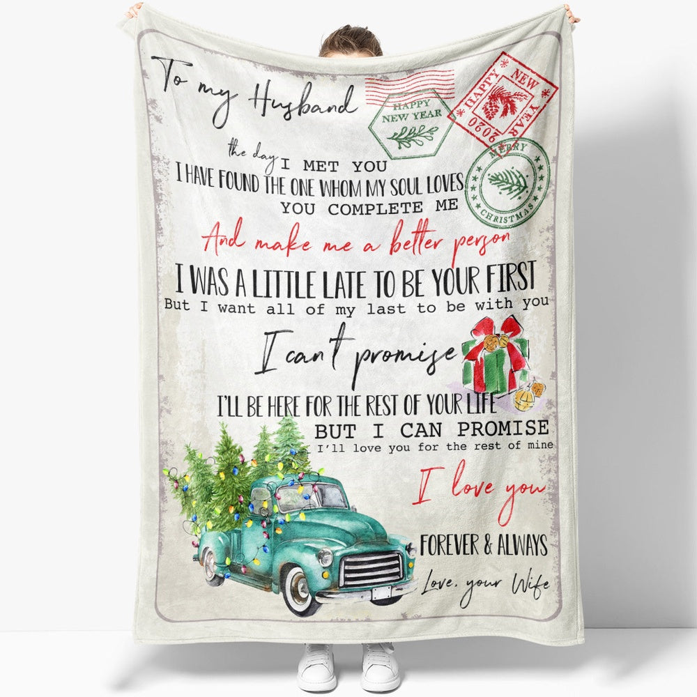 Blanket Gift For Him, Presents For Men, The Day I Met You Blanket, Christmas Blanket