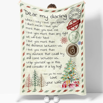 Blanket Gift For Husband, Christmas Gifts For Men, When I Say I Love You Blanket, Christmas Blanket