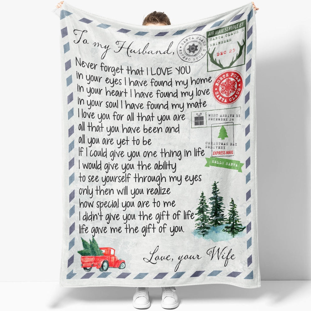 Blanket Gift For Husband, Christmas Gifts For Men, You Are My Love Blanket, Christmas Blanket