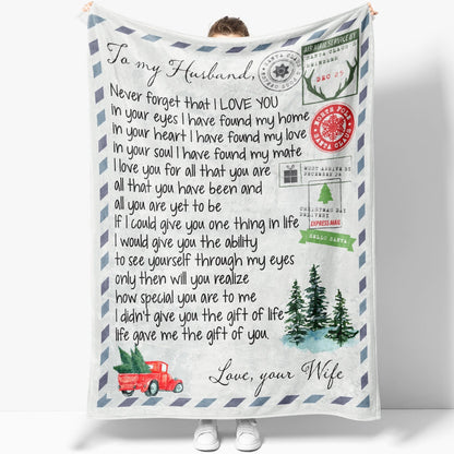 Blanket Gift For Husband, Christmas Gifts For Men, You Are My Love Blanket, Christmas Blanket