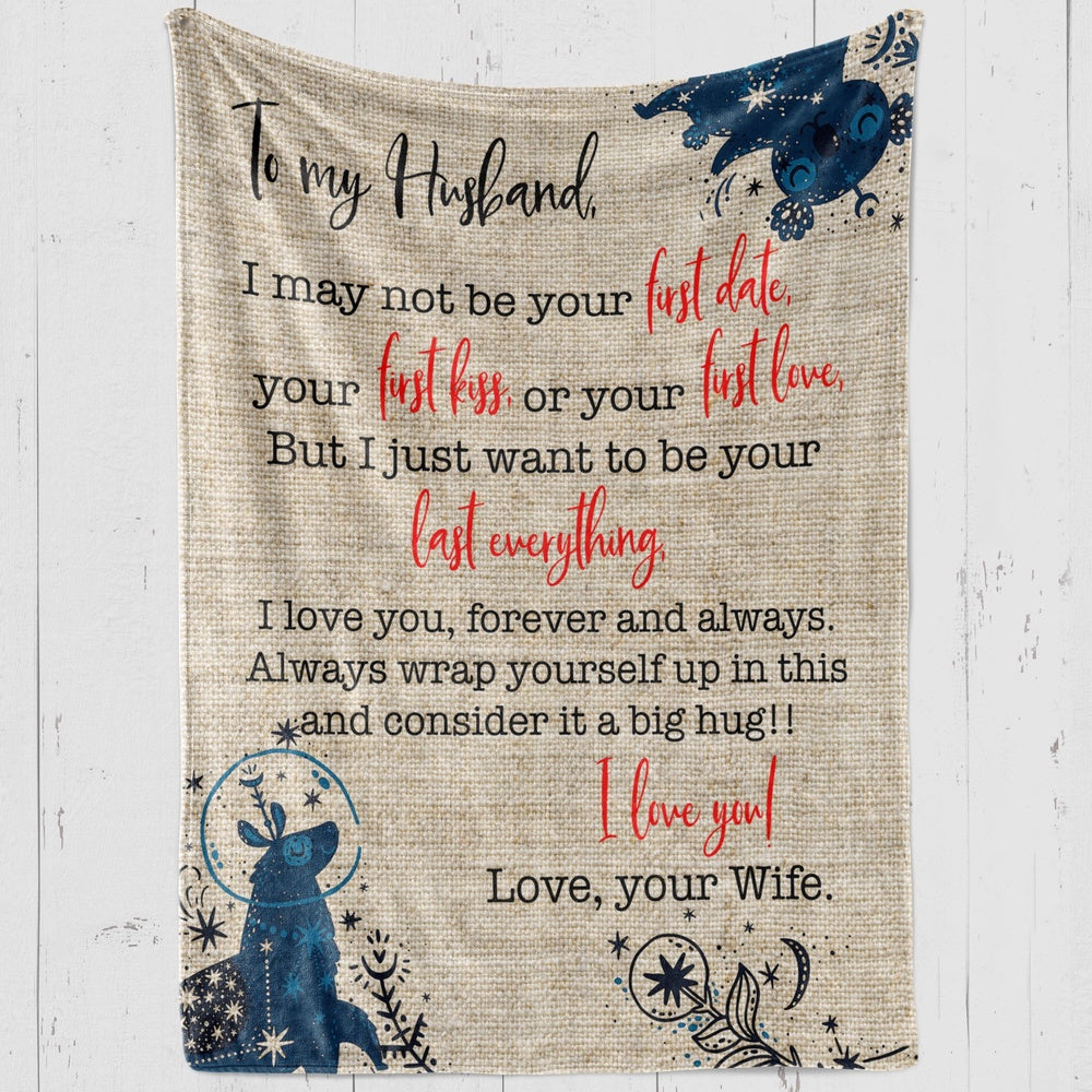 Blanket Gift For Husband, Long Distance Relationship Gifts, I May Not Be Your Blanket, Christmas Blanket