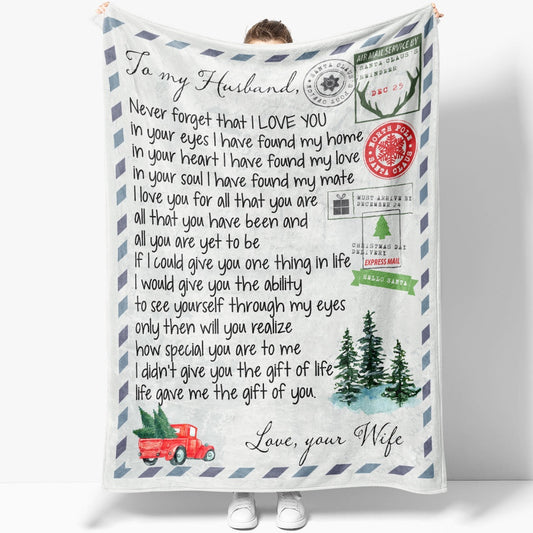 Blanket Gift For Husband, Presents For Men, You Are My Love Blanket, Christmas Blanket