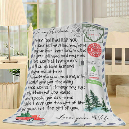 Blanket Gift For Husband, Presents For Men, You Are My Love Blanket, Christmas Blanket