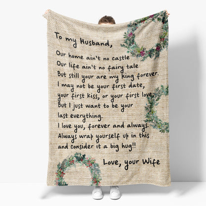 Blanket Gift For Husband, Unique Birthday Gifts For Him, Our Home Aint Blanket, Christmas Blanket