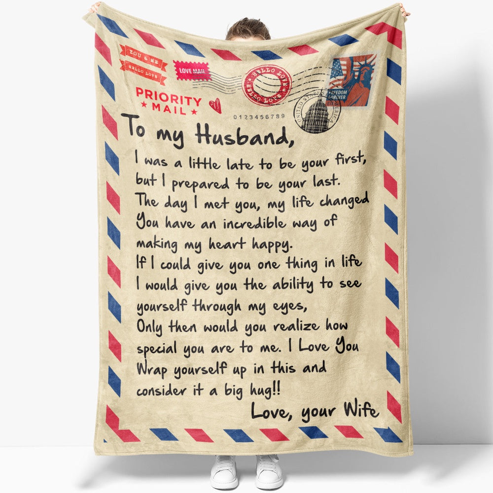 Blanket Gift For Husband, Valentines Day Gifts For Him, I Say I Love You Blanket, Christmas Blanket