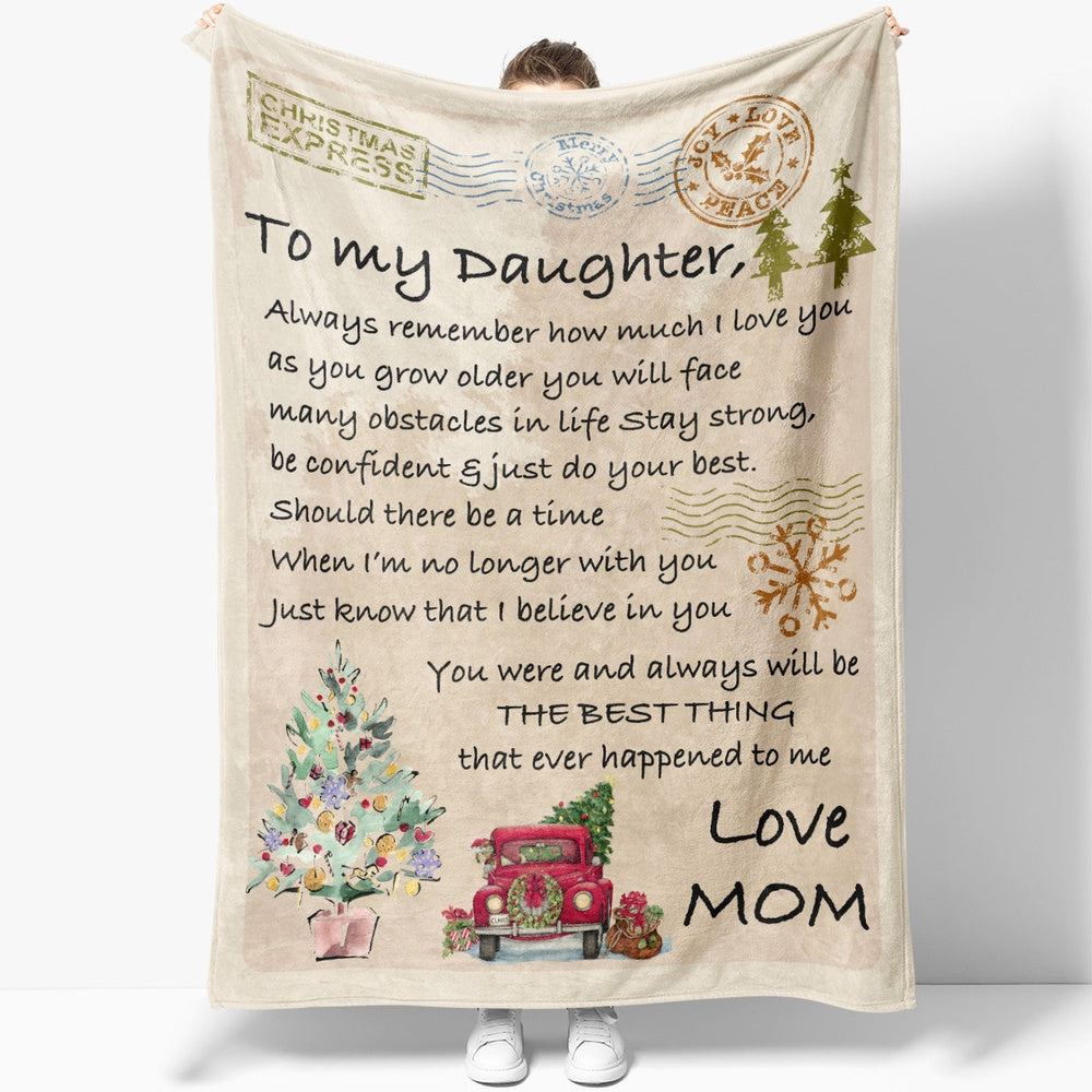 Blanket Gift Ideas For Daughter, Christmas Presents For Grown Up Daughters, I Love You Blanket, Christmas Blanket