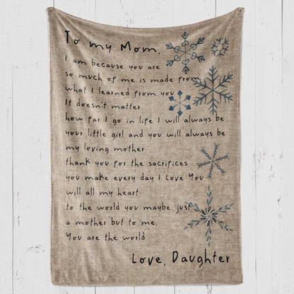 Blanket Gift Ideas For Mom, Christmas Gifts For Mom From Daughter, You Are Blanket, Christmas Blanket
