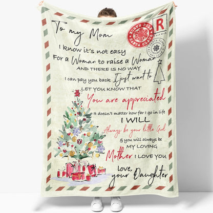 Blanket Gift Ideas For Mom, Christmas Gifts For Mom, Its Not Easy Blanket, Christmas Blanket
