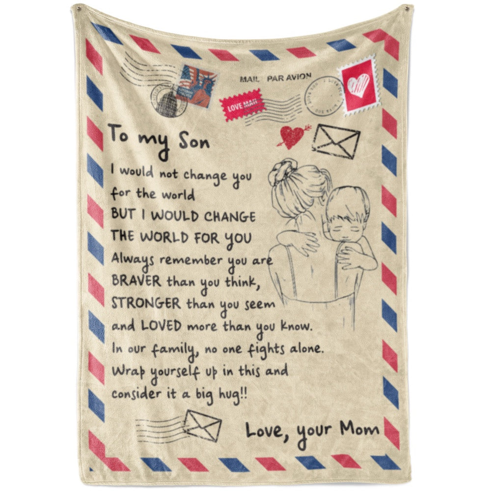 Blanket Gift Ideas For Son, High School Graduation Gifts For Son, Not Change You Blanket, Christmas Blanket