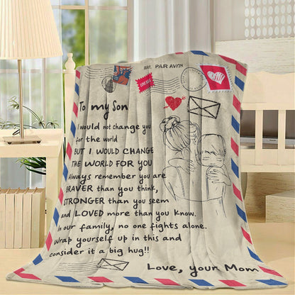 Blanket Gift Ideas For Son, High School Graduation Gifts For Son, Not Change You Blanket, Christmas Blanket