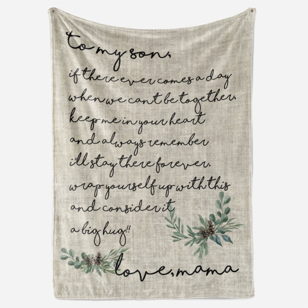 Blanket Gift Ideas For Son, Sentimental Gifts For My Son, Ever Comes A Day Blanket, Christmas Blanket
